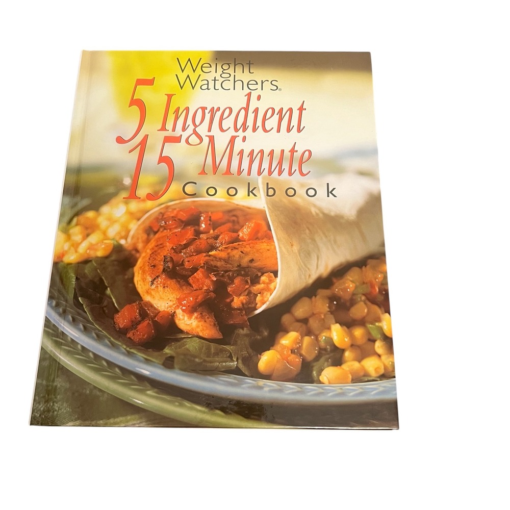 Weight Watchers 5 Ingredient 15 Minute Cookbook Hardcover Weightloss Meal‎ Prep
